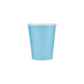 25 Pieces 8 Oz Single Wall Blue Paper Cups - hotpackwebstore.com - Single Wall Paper Cups